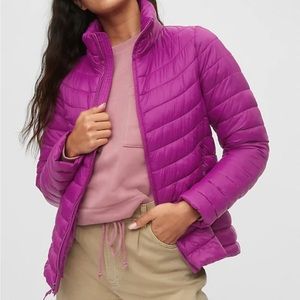 GAP neon punk puffer jacket